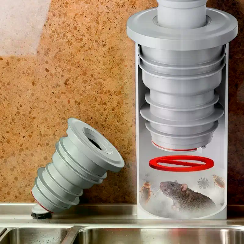 Bathroom Sewer Seal Ring Anti- - Drain Pipe Clip ulasan dan harga