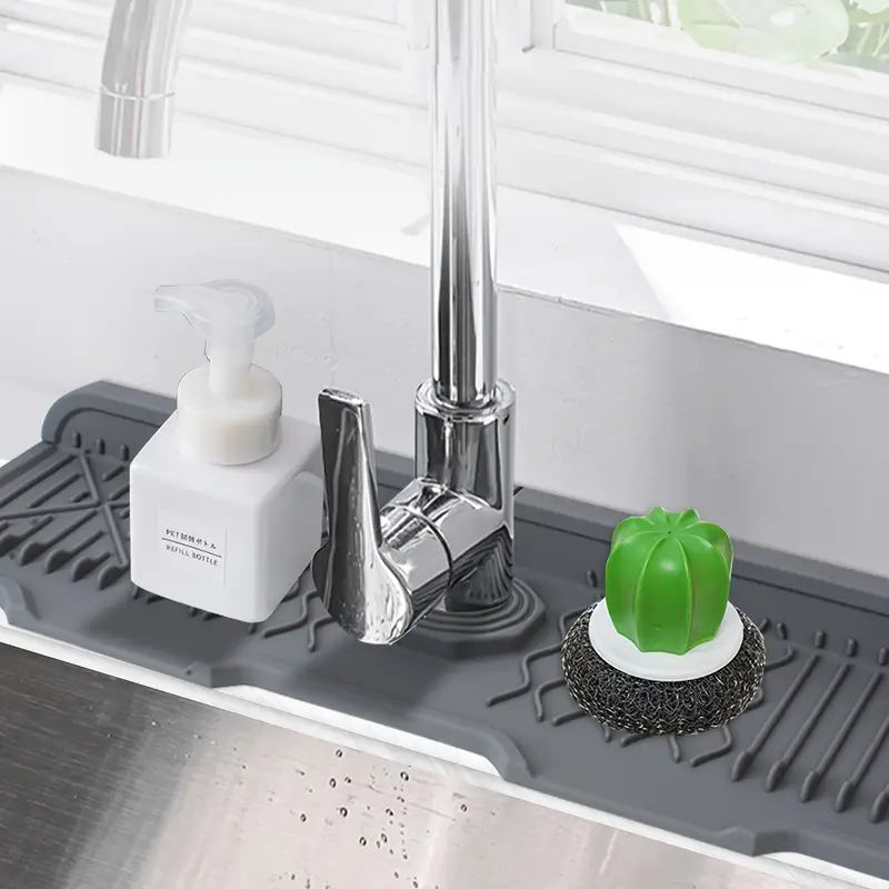 Kitchen sink splash guard, sil - Silicone Tap Washer ulasan dan harga