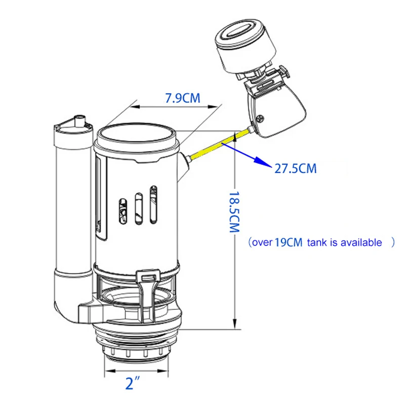 WETIPS Linear Control Toilet F - Toilet Fill Valve ulasan dan harga