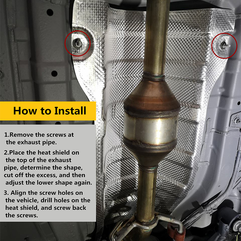 Car Embossed Aluminum Heat Shi - Pipe Freeze Spray ulasan dan harga