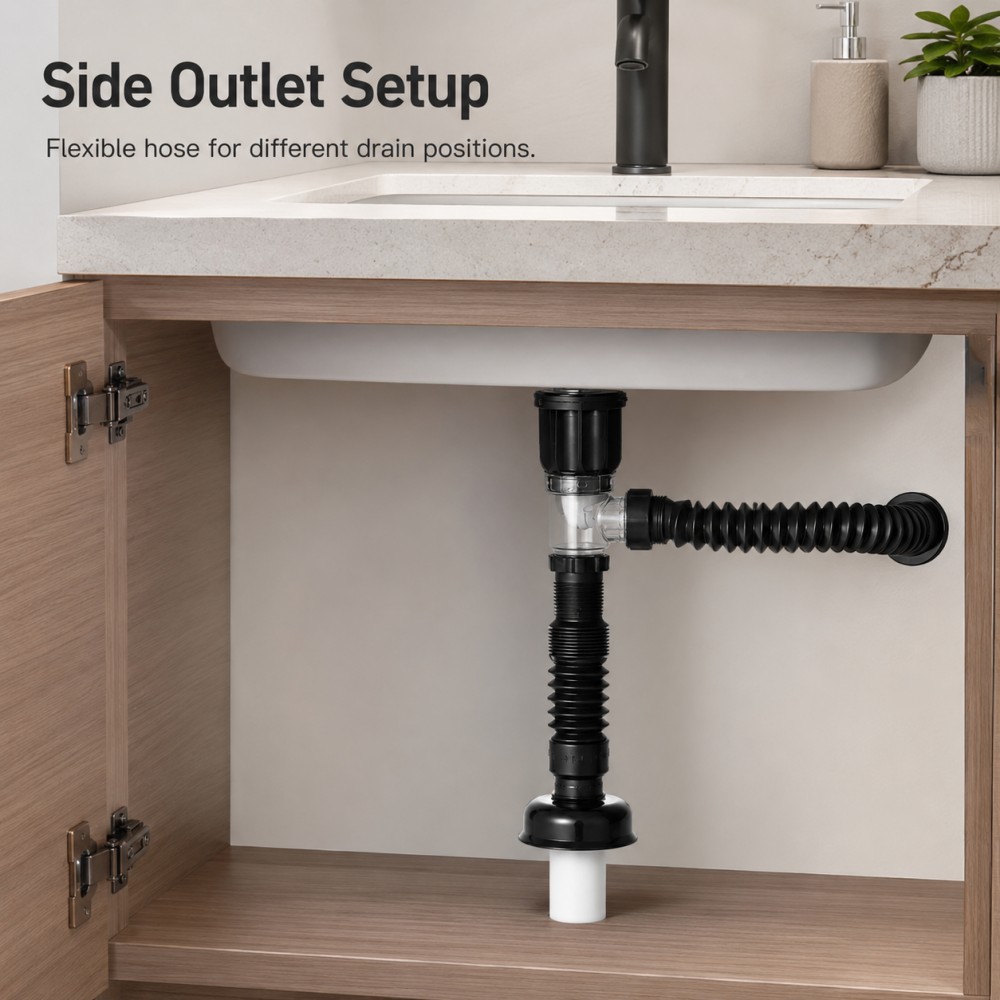 1-5pcs Bathroom Sink Drain Kit - Drain Pipe Clip ulasan dan harga