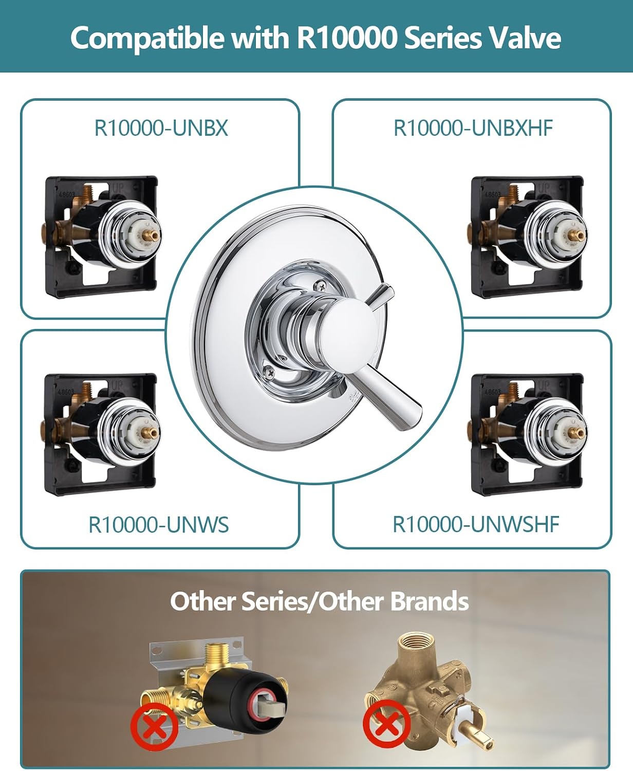 Chrome Shower Trim Kit Compati - Shower Valve Cartridge ulasan dan harga
