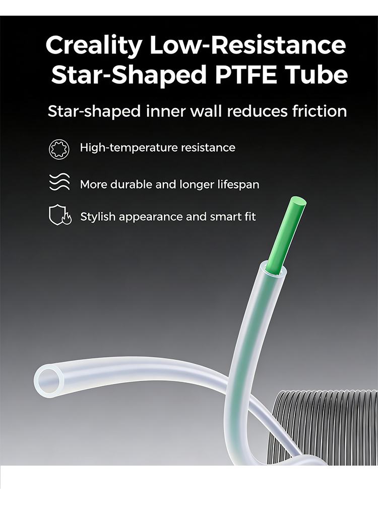 Creality Low-Resistance Star S - Ptfe Tape Thread ulasan dan harga