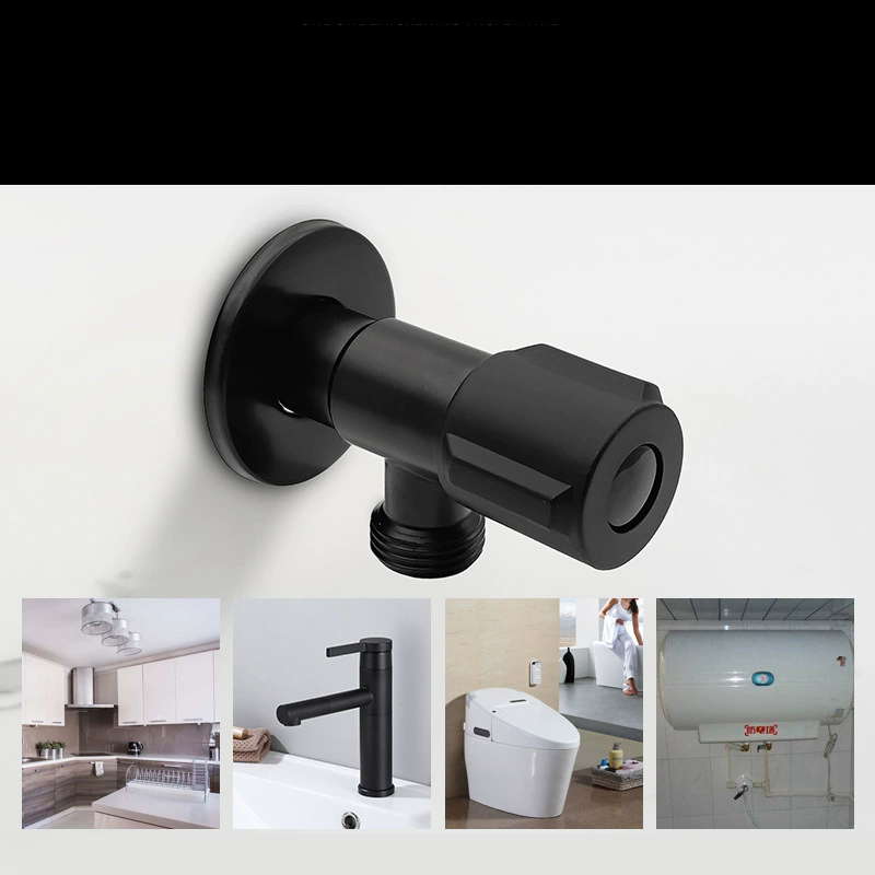 Black Stainless Steel Triangle - Toilet Fill Valve ulasan dan harga