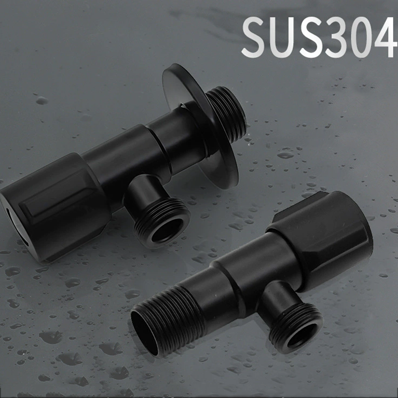 Black Stainless Steel Triangle - Toilet Fill Valve ulasan dan harga