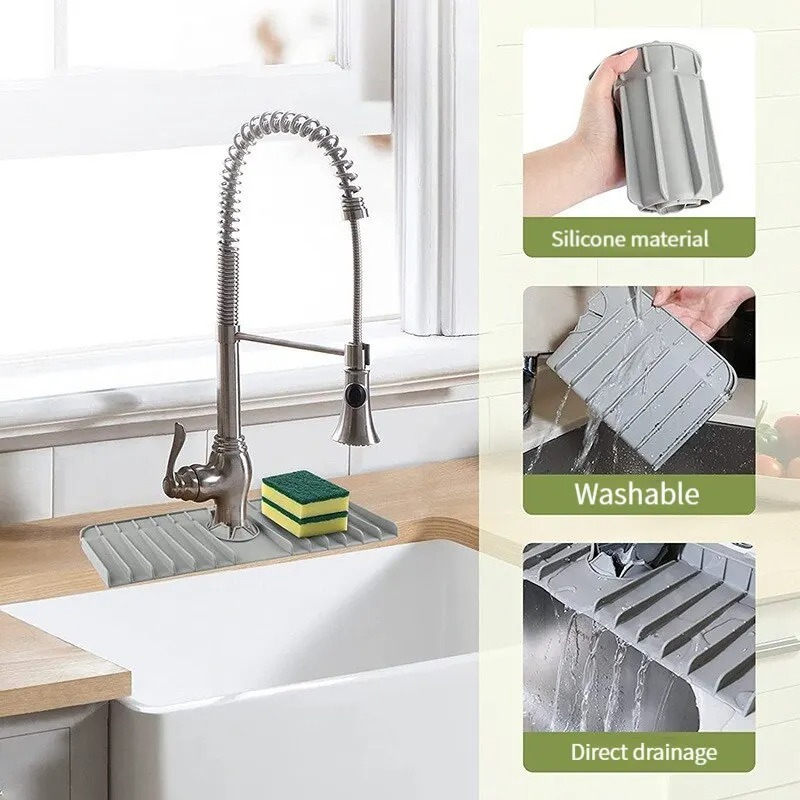Silicone Faucet Mat Dish Soap  - Silicone Tap Washer ulasan dan harga
